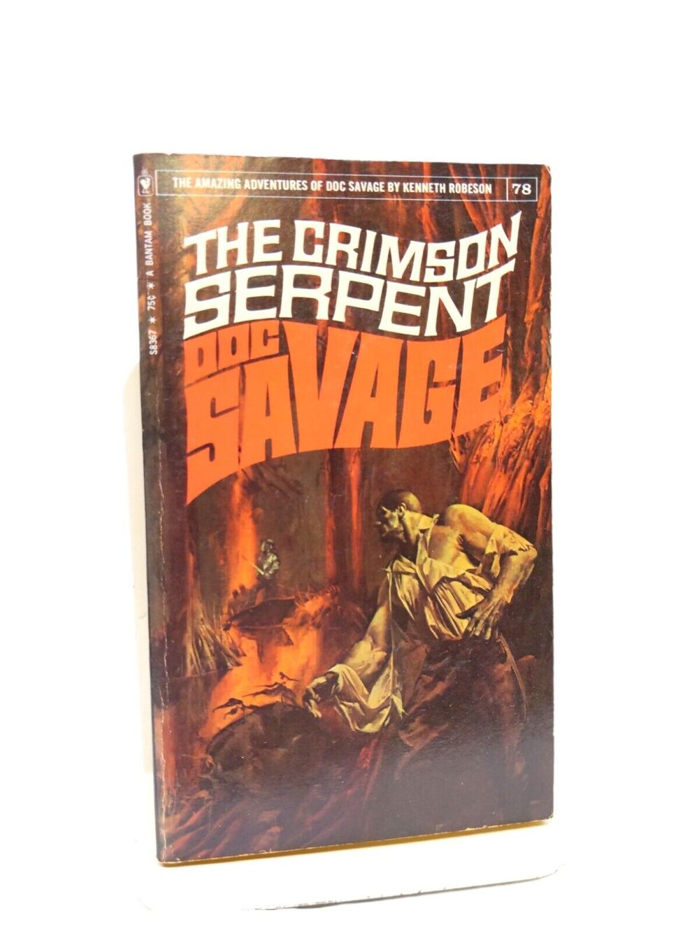 Vintage Doc Savage #78 - The Crimson Serpent - Mass Media Paperback Book